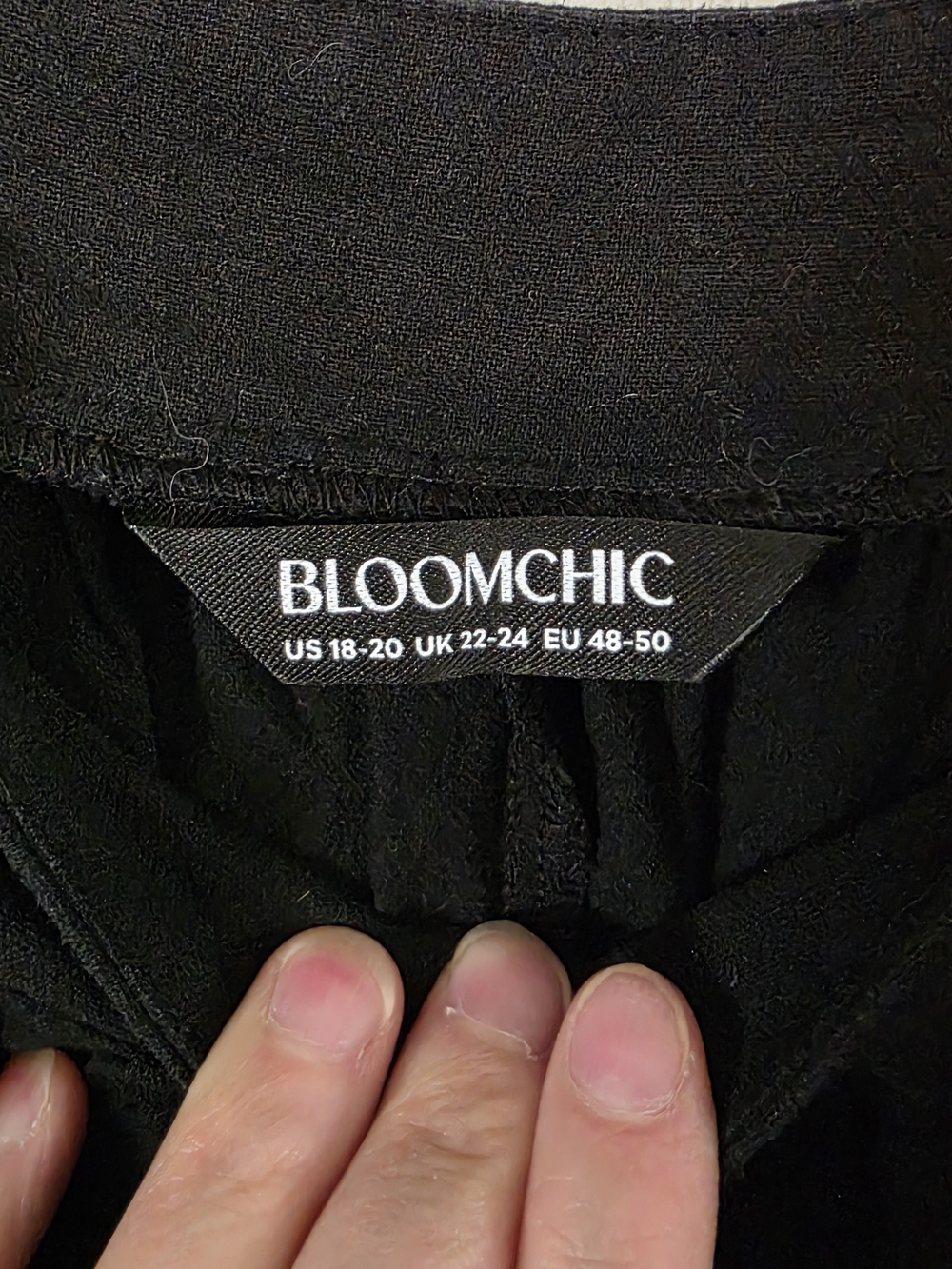 BloomChic Black Plus-Size Pinafore Maxi Dress - Picture 6 of 8